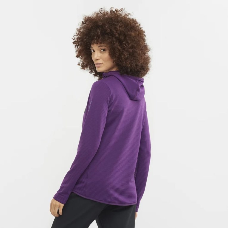 Casaco Salomon Essential Lightwarm Encapuzado Feminino Roxo | PT L47508